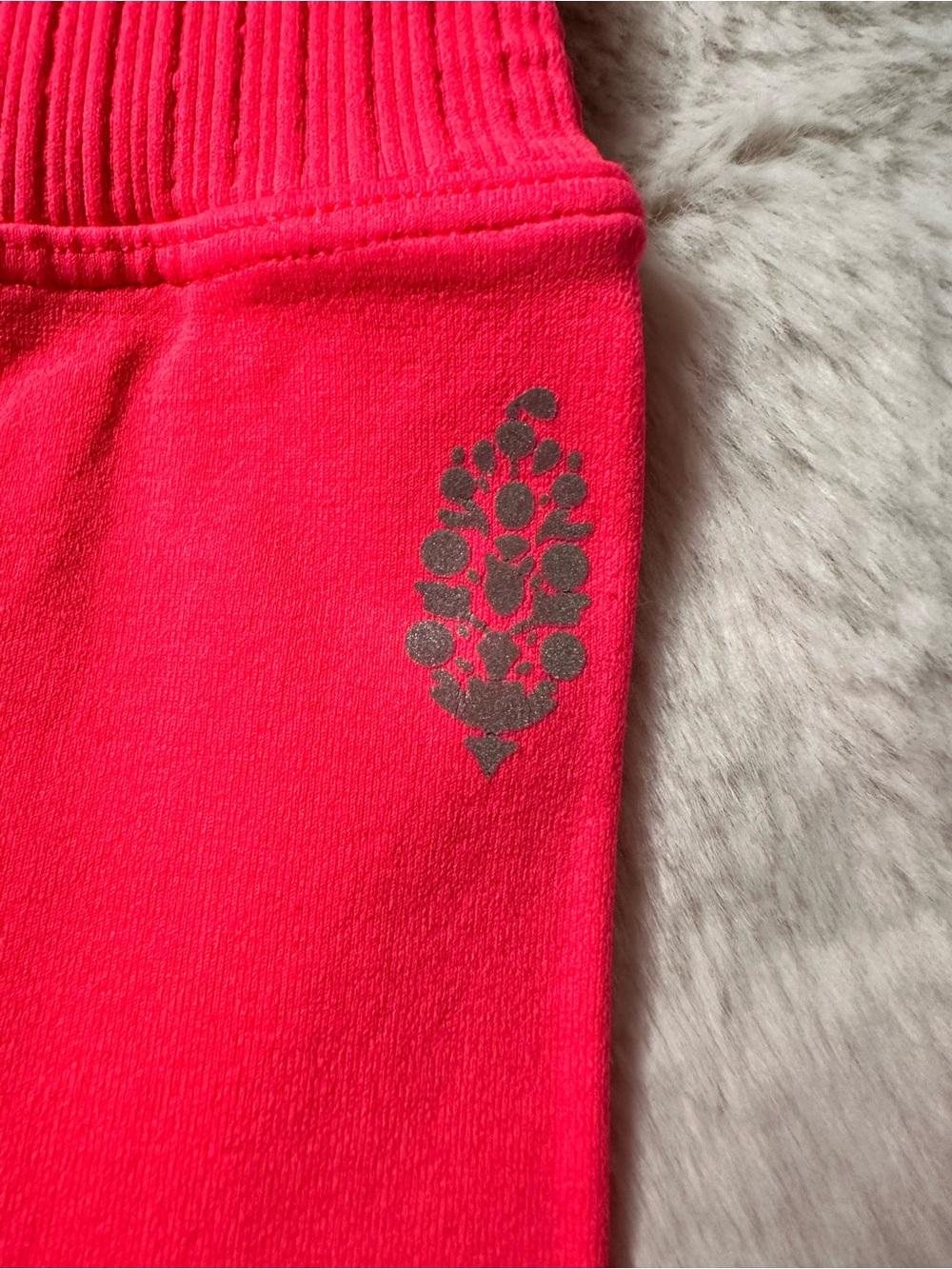 FP Movement by Free People Hot Pink Ribbed Waist Leggings - Picture 3 of 4
